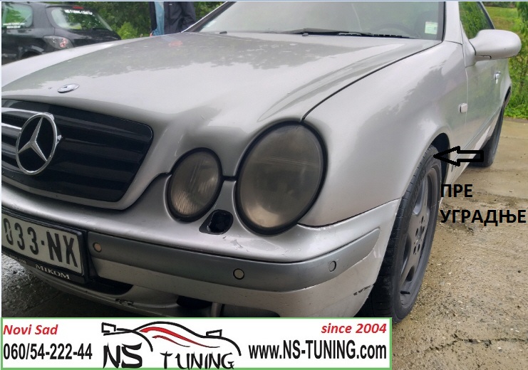 mercedes clk w208 distanceri felne 5x112 5mm sraf 12x1.5 ugradnja novi sad tuning